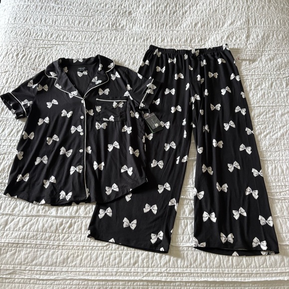 kate spade Other - Kate Spade Women’s Black Bow Pajamas